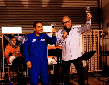 Jose Hernandez and Bob at Estate Crush